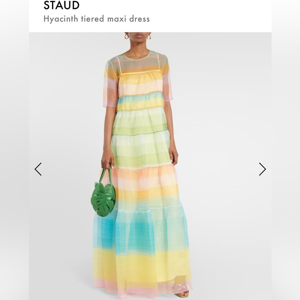 STAUD Hyacinth Tiered Maxi Dress